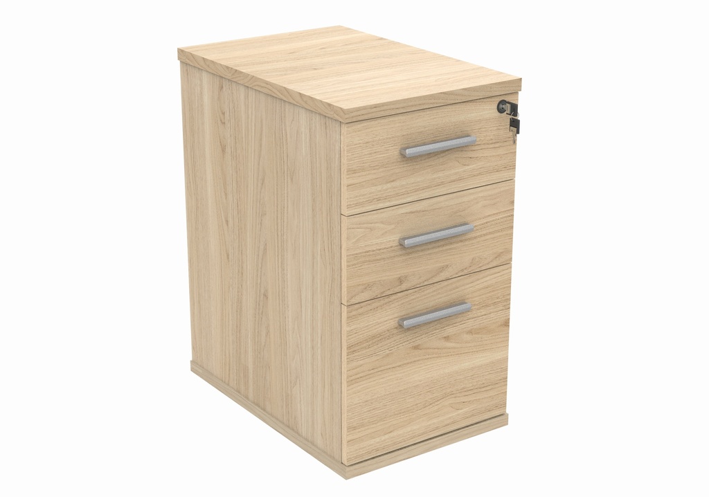 Desk High Office Storage Unit (FSC) | 600 Deep | Canadian Oak